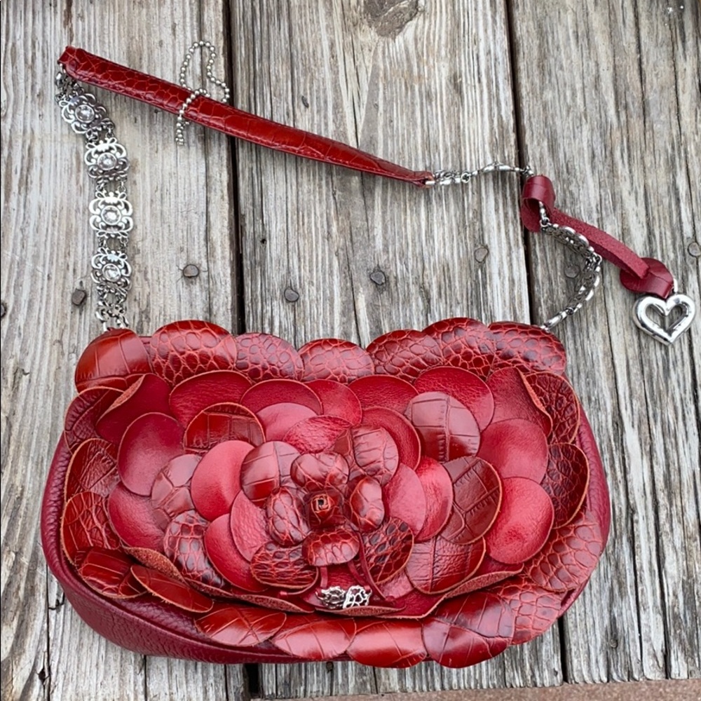 Brighton red leather purse